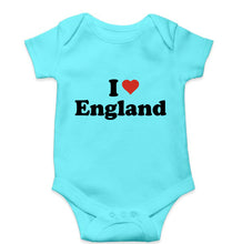 Load image into Gallery viewer, I Love England Kids Romper For Baby Boy/Girl-0-5 Months(18 Inches)-Sky Blue-Ektarfa.online
