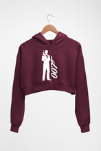 Load image into Gallery viewer, James Bond (007) Crop HOODIE FOR WOMEN-Maroon-Ektarfa.online
