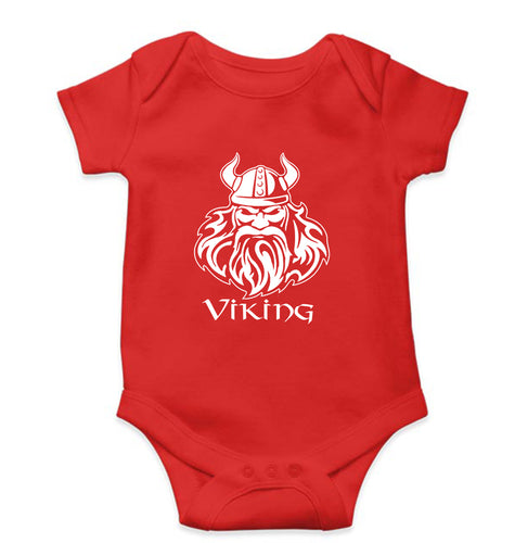 Vikings Kids Romper For Baby Boy/Girl-Red-Ektarfa.online