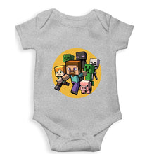 Load image into Gallery viewer, Minecraft Kids Romper For Baby Boy/Girl-0-5 Months(18 Inches)-Grey-Ektarfa.online
