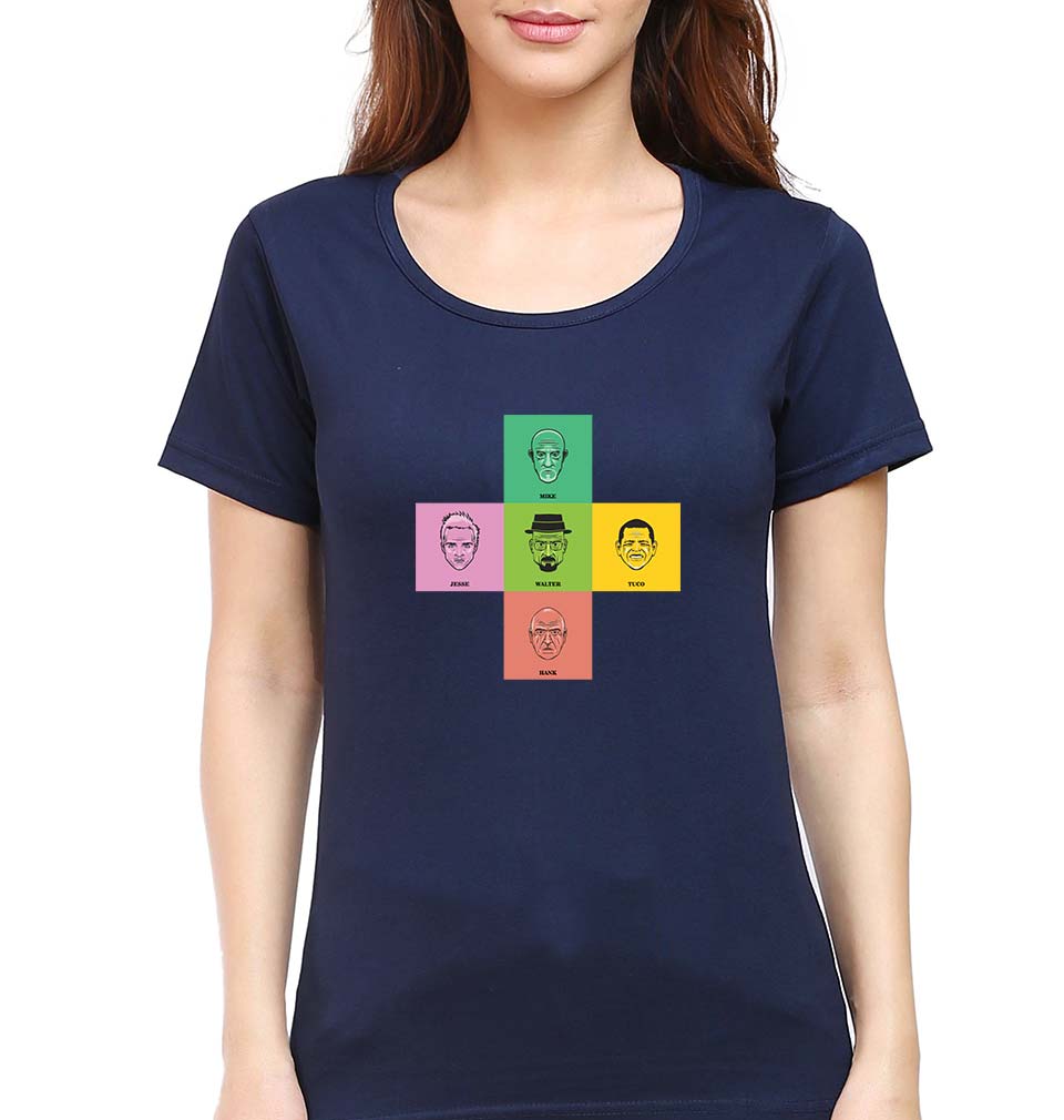 Breaking Bad T-Shirt for Women-Navy Blue-Ektarfa.online