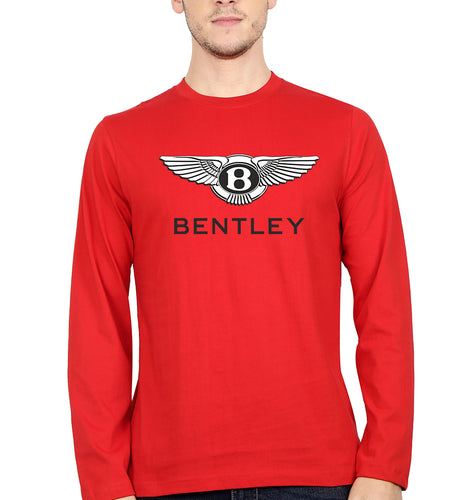 Bentley Full Sleeves T-Shirt for Men-Red-Ektarfa.online