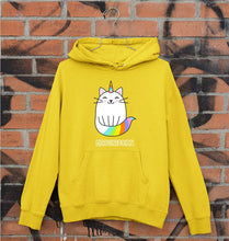 Load image into Gallery viewer, Cat Unicorn Unisex Hoodie for Men/Women-Mustard Yellow-Ektarfa.online
