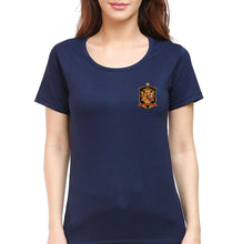 Load image into Gallery viewer, Spain Football T-Shirt for Women-Navy Blue-Ektarfa.online

