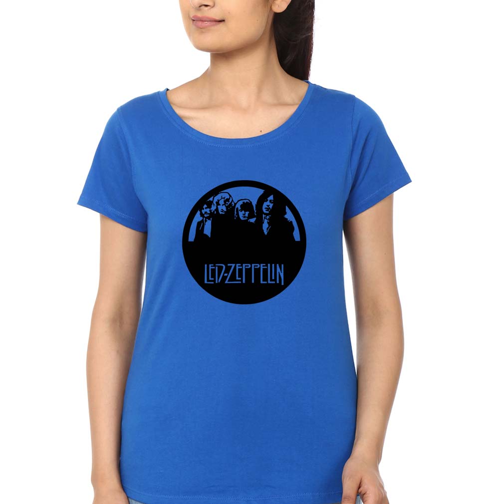 Led Zeppelin T-Shirt for Women-Royal Blue-Ektarfa.online