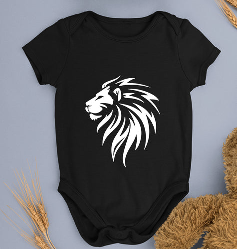 Lion Kids Romper For Baby Boy/Girl-Black-Ektarfa.online