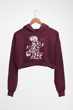 Load image into Gallery viewer, Hanuman Ji (God) Crop HOODIE FOR WOMEN-Maroon-Ektarfa.online
