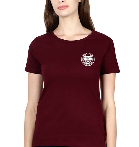 Jaguar T-Shirt for Women-Maroon-Ektarfa.online