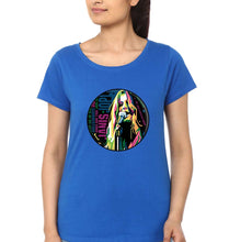 Load image into Gallery viewer, Janis Joplin T-Shirt for Women-Royal Blue-Ektarfa.online
