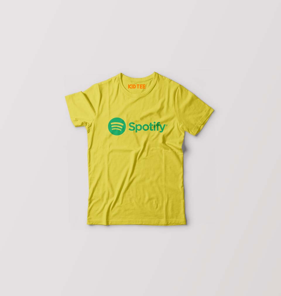 Spotify T-Shirt for Boy/Girl-Yellow-Ektarfa.online