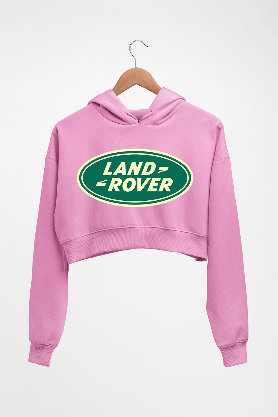 Land Rover Crop HOODIE FOR WOMEN-Light Baby Pink-Ektarfa.online
