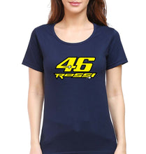 Load image into Gallery viewer, Valentino Rossi(VR 46) T-Shirt for Women-Navy Blue-Ektarfa.online

