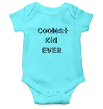 Load image into Gallery viewer, Coolest Kid Ever Kids Romper For Baby Boy/Girl-0-5 Months(18 Inches)-Sky Blue-Ektarfa.online
