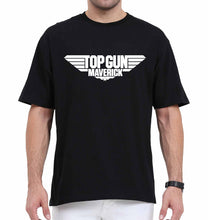 Load image into Gallery viewer, Top Gun Oversized T-Shirt for Men-Black-Ektarfa.online
