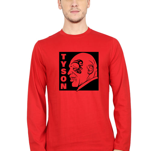 Mike Tyson Full Sleeves T-Shirt for Men-Red-Ektarfa.online