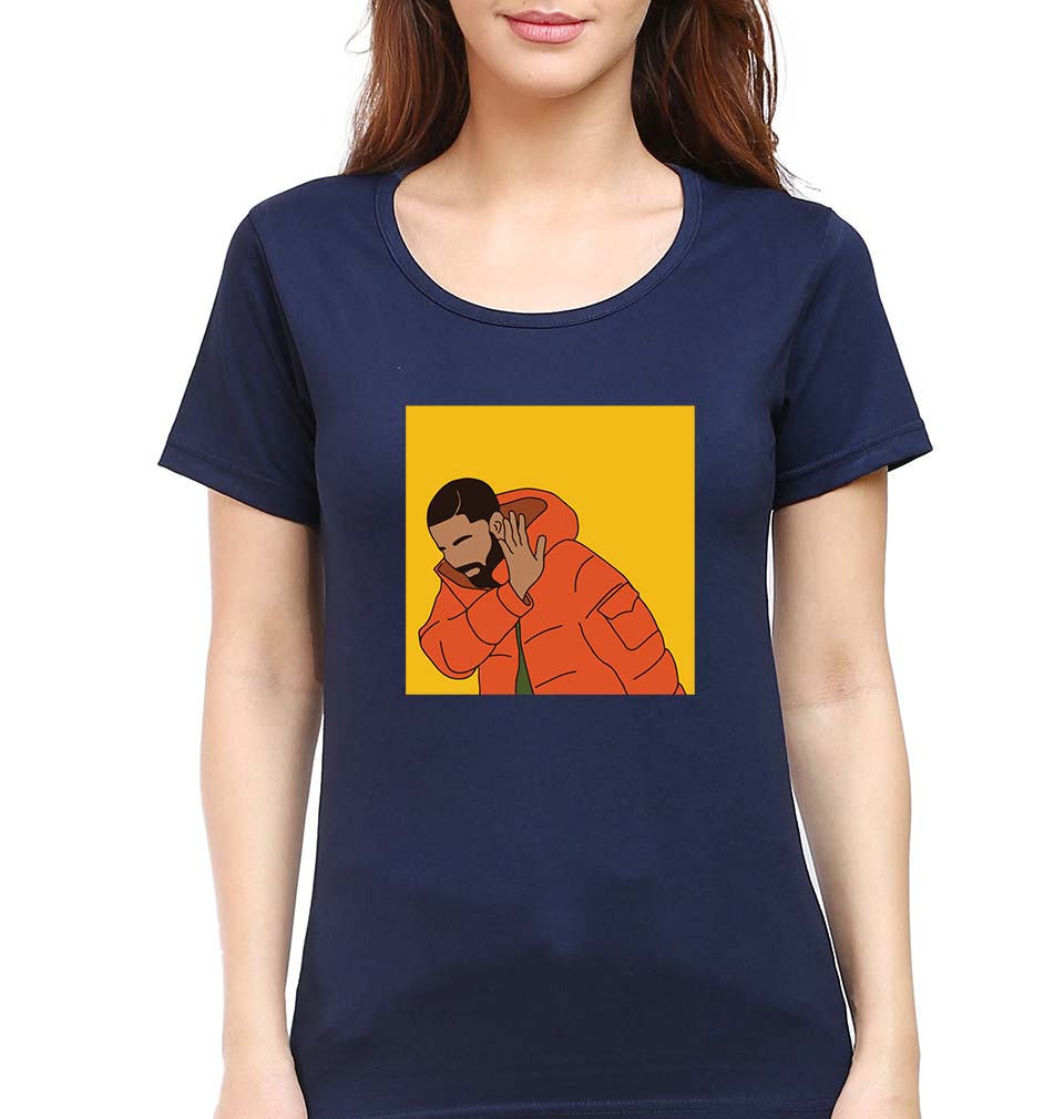Drake T-Shirt for Women-Navy Blue-Ektarfa.online