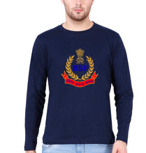 Load image into Gallery viewer, BSF Army Full Sleeves T-Shirt for Men-Navy Blue-Ektarfa.online
