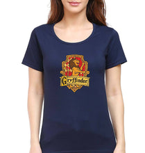 Load image into Gallery viewer, Harry Potter Gryffindor T-Shirt for Women-Navy Blue-Ektarfa.online
