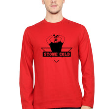 Load image into Gallery viewer, Stone Cold Steve Austin (WWE) Full Sleeves T-Shirt for Men-Red-Ektarfa.online
