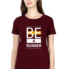 Load image into Gallery viewer, Runner Running T-Shirt for Women-Maroon-Ektarfa.online
