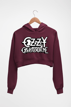 Load image into Gallery viewer, Ozzy Osbourne Crop HOODIE FOR WOMEN-Maroon-Ektarfa.online
