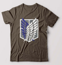 Load image into Gallery viewer, Attack on Titan T-Shirt for Men-Olive Green-Ektarfa.online

