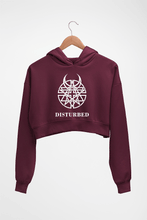 Load image into Gallery viewer, Disturbed Crop HOODIE FOR WOMEN-Maroon-Ektarfa.online
