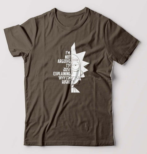 Rick and Morty T-Shirt for Men-Olive Green-Ektarfa.online