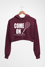 Load image into Gallery viewer, Tennis Crop HOODIE FOR WOMEN-Maroon-Ektarfa.online
