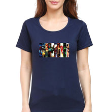 Load image into Gallery viewer, Superhero T-Shirt for Women-Navy Blue-Ektarfa.online
