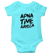 Load image into Gallery viewer, Apna Time Aayega Kids Romper For Baby Boy/Girl-0-5 Months(18 Inches)-Sky Blue-Ektarfa.online
