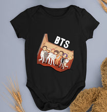 Load image into Gallery viewer, BTS Kpop Kids Romper For Baby Boy/Girl-0-5 Months(18 Inches)-Black-Ektarfa.online
