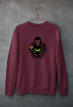 Load image into Gallery viewer, Loki Unisex Sweatshirt for Men/Women-S(40 Inches)-Maroon-Ektarfa.online
