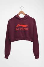 Load image into Gallery viewer, Li-Ning Crop HOODIE FOR WOMEN-Maroon-Ektarfa.online
