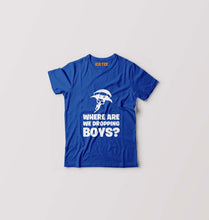 Load image into Gallery viewer, PUBG Where Are We Dropping Boys Kids T-Shirt for Boy/Girl-Royal Blue-Ektarfa.online
