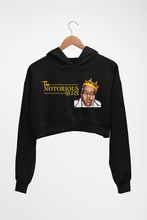 Load image into Gallery viewer, The Notorious B.I.G Crop HOODIE FOR WOMEN-Black-Ektarfa.online
