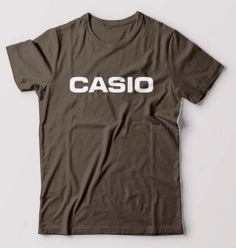 Casio T-Shirt for Men-Olive Green-Ektarfa.online