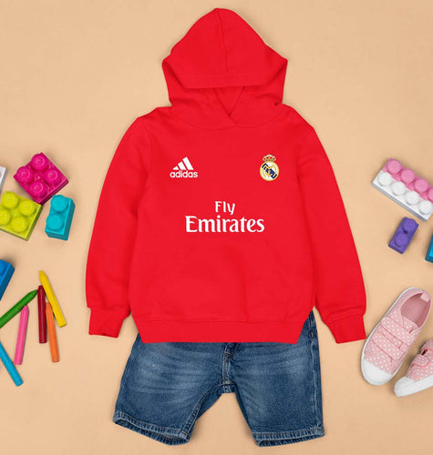 Real Madrid Kids Hoodie for Boy/Girl-Red-Ektarfa.online