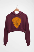 Load image into Gallery viewer, Guitar Crop HOODIE FOR WOMEN-Maroon-Ektarfa.online
