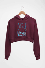 Load image into Gallery viewer, RRR Crop HOODIE FOR WOMEN-Maroon-Ektarfa.online

