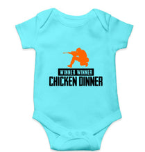 Load image into Gallery viewer, PUBG Winner Winner Chicken Dinner Kids Romper For Baby Boy/Girl-0-5 Months(18 Inches)-Sky Blue-Ektarfa.online
