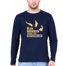 Load image into Gallery viewer, Johnny Bravo Full Sleeves T-Shirt for Men-Navy Blue-Ektarfa.online

