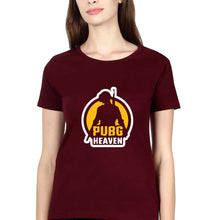Load image into Gallery viewer, PUBG Pubg Heaven T-Shirt for Women-Maroon-Ektarfa.online
