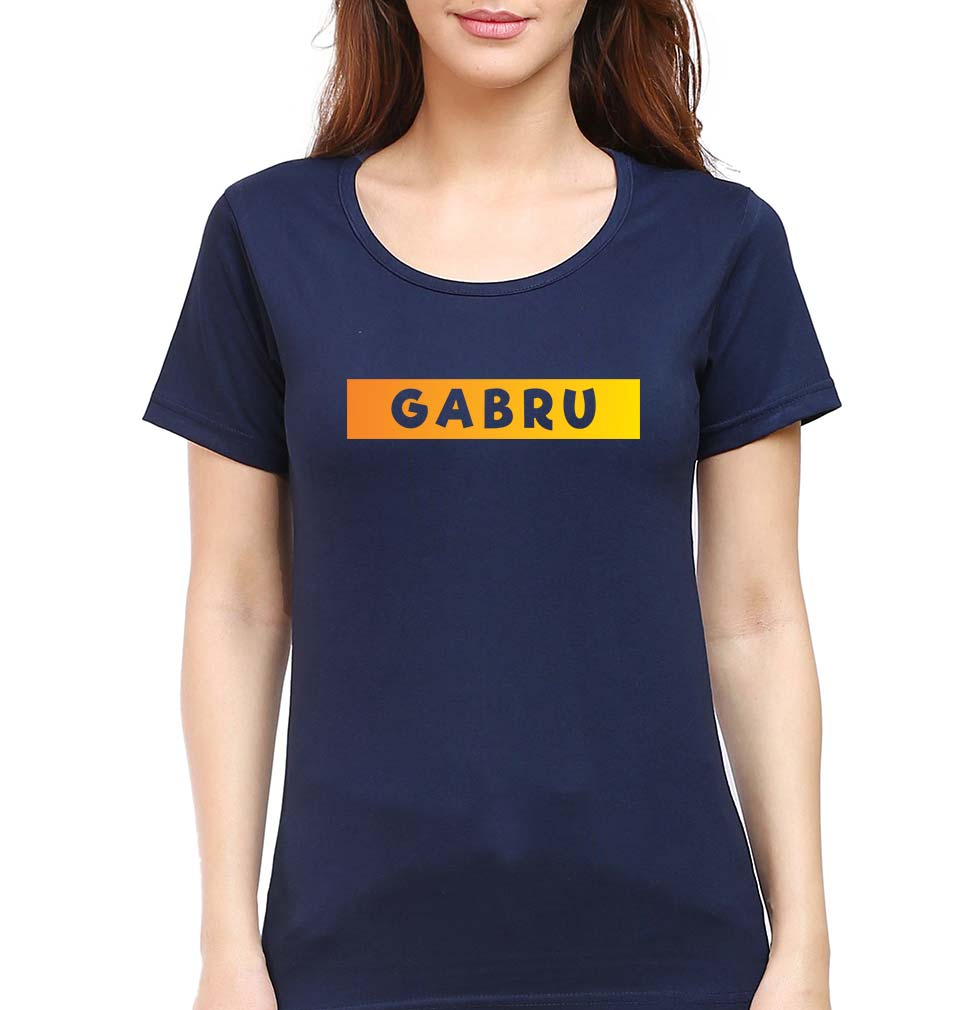 Gabru T-Shirt for Women-Navy Blue-Ektarfa.online