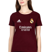 Load image into Gallery viewer, Real Madrid 2021-22 T-Shirt for Women-Maroon-Ektarfa.online

