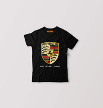 Load image into Gallery viewer, Porsche Logo Kids T-Shirt for Boy/Girl-Black-Ektarfa.online
