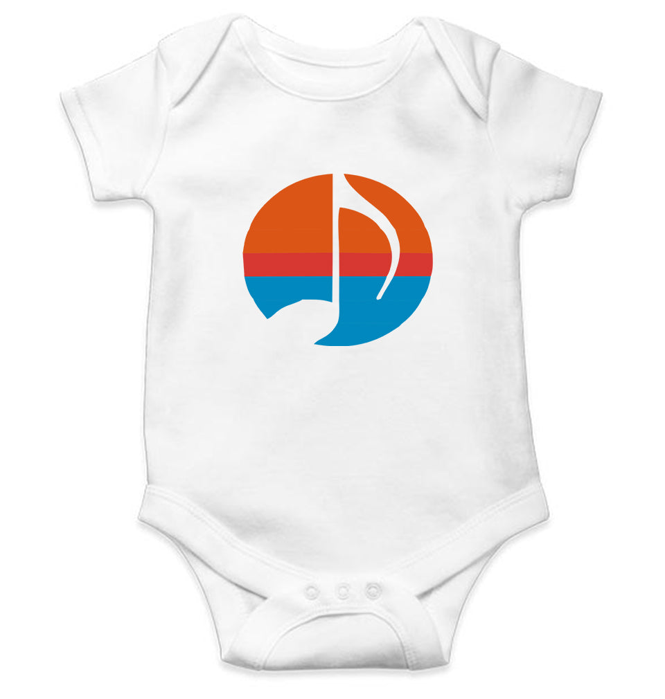 Music Node Kids Romper For Baby Boy/Girl-0-5 Months(18 Inches)-White-Ektarfa.online