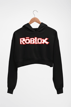 Load image into Gallery viewer, Roblox Crop HOODIE FOR WOMEN-Black-Ektarfa.online
