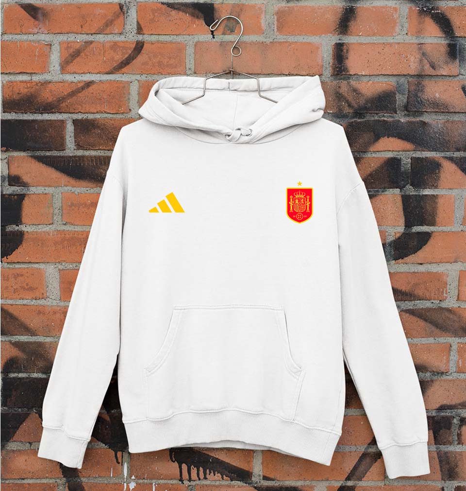 Spain Football Unisex Hoodie for Men/Women-White-Ektarfa.online
