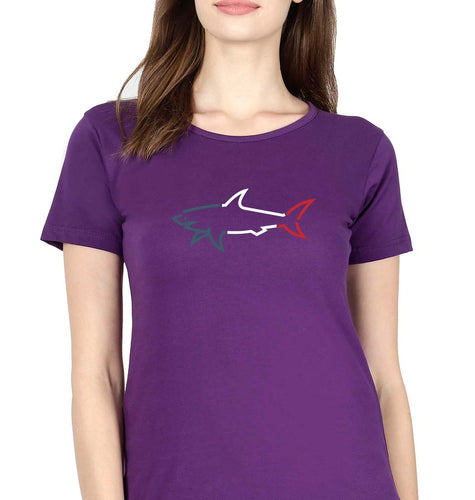Paul & Shark T-Shirt for Women-Purple-Ektarfa.online